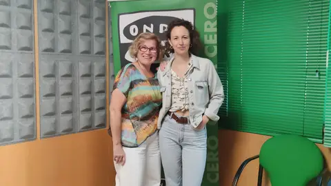 Ana Santos e á coach Iria Figueroa De vella a bella ca invitada, Iria Figueroa nos estudios de Onda Cero Pontevedra