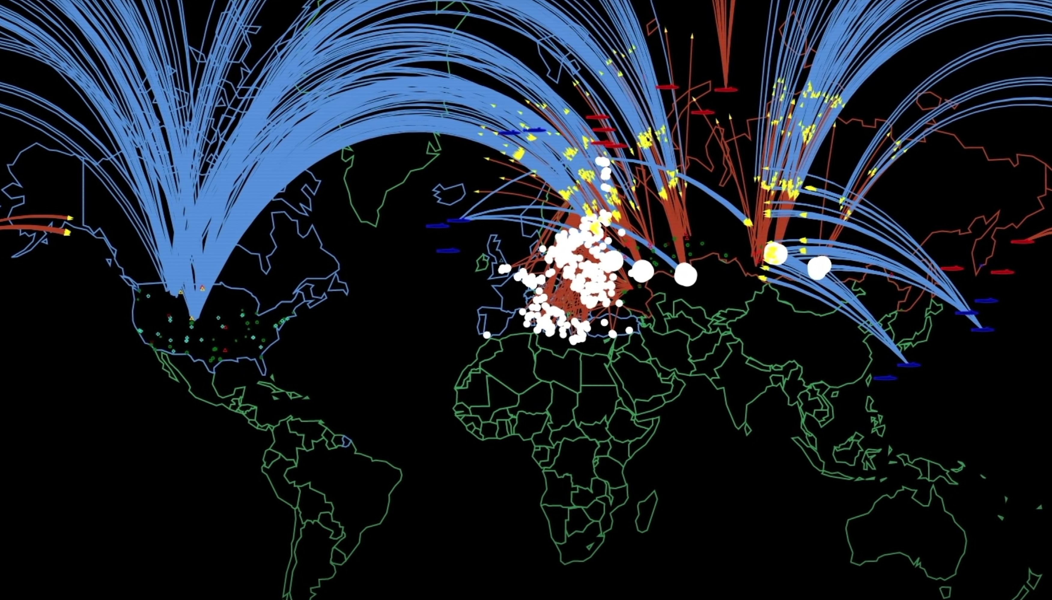 Así sería una guerra nuclear entre Rusia y la OTAN, según un simulador Así sería una guerra nuclear entre Rusia y la OTAN, según un simulador