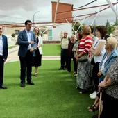 Momento de la inauguración del nuevo velatorio y de la nueva iluminación LED Momento de la inauguración del nuevo velatorio y de la nueva iluminación LED