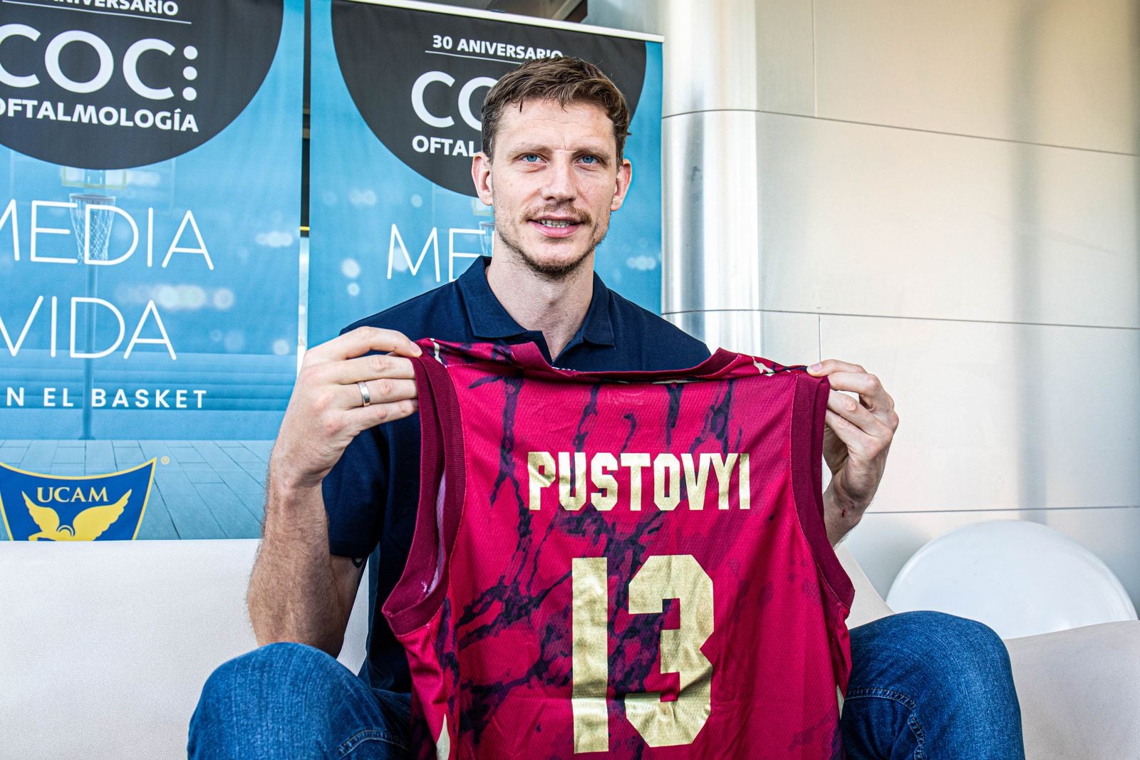 Artem Pustovyi arranca una temporada "importante" en el UCAM Murcia Artem Pustovyi arranca una temporada "importante" en el UCAM Murcia