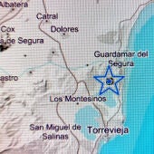 Movimiento sísmico de 2,6 de intensidad y con epicentro en el suroeste de Guardamar del Segiura 