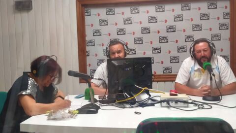 Juani Palencia, Sebasti&aacute;n Mar&iacute;n y Jos&eacute; Garc&iacute;a de Mateos en el estudio