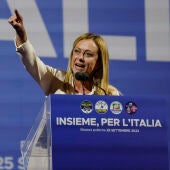 La líder del partido italiano Hermanos de Italia, Giorgia Meloni.