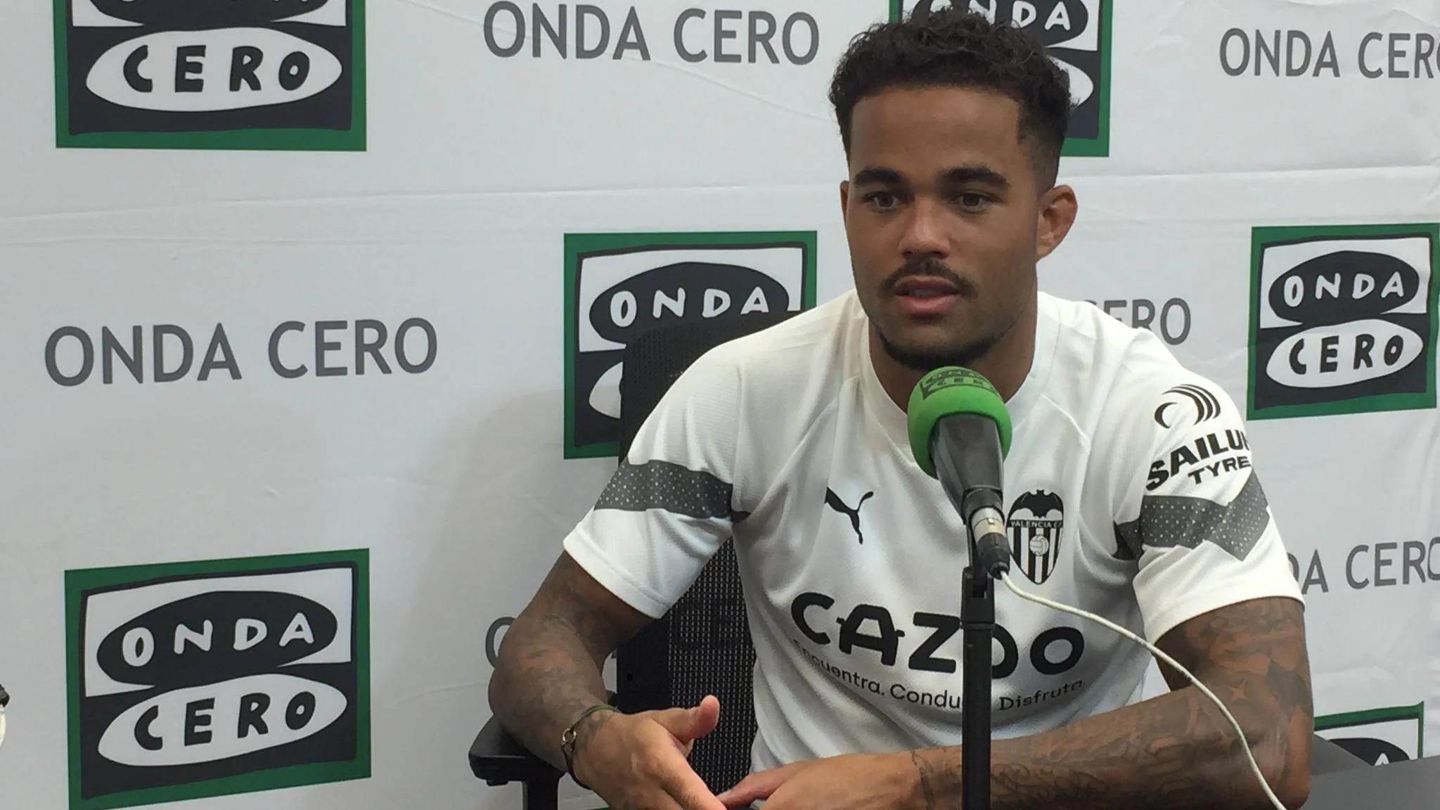 Justin Kluivert en Onda Deportiva Valencia Justin Kluivert en Onda Deportiva Valencia