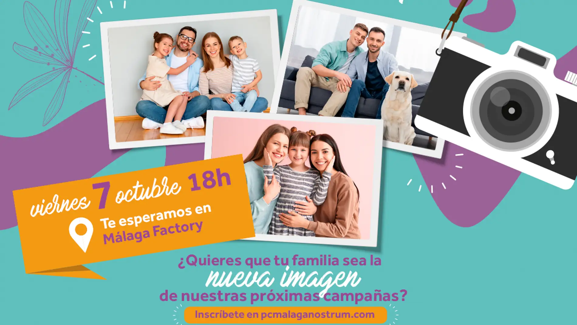 Málaga Nostrum busca familias para protagonizar sus próximas campañas