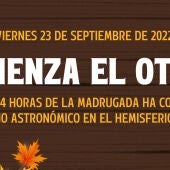 Proyecto Mastral nos informa de que el otoño llegó a las 03:04 de esta madrugada 