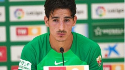 Pere Milla, delantero del Elche Pere Milla, delantero del Elche