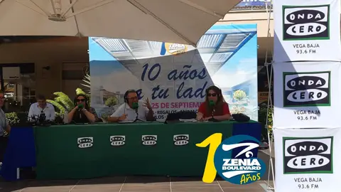 Más de Uno Vega Baja se cuela en el X aniversario del CC La Zenia zenia boulevard
