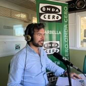 Juan Mancha, nuevo presidente de DOM3, en los estudios de Onda Cero Marbella