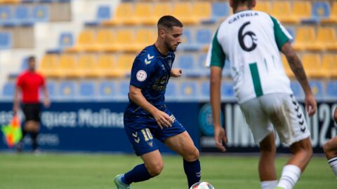 Manu Ramírez, jugador del UCAM en La Condomina