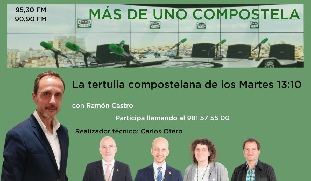 Tertulia política en MÁS DE UNO COMPOSTELA Tertulia política en MÁS DE UNO COMPOSTELA