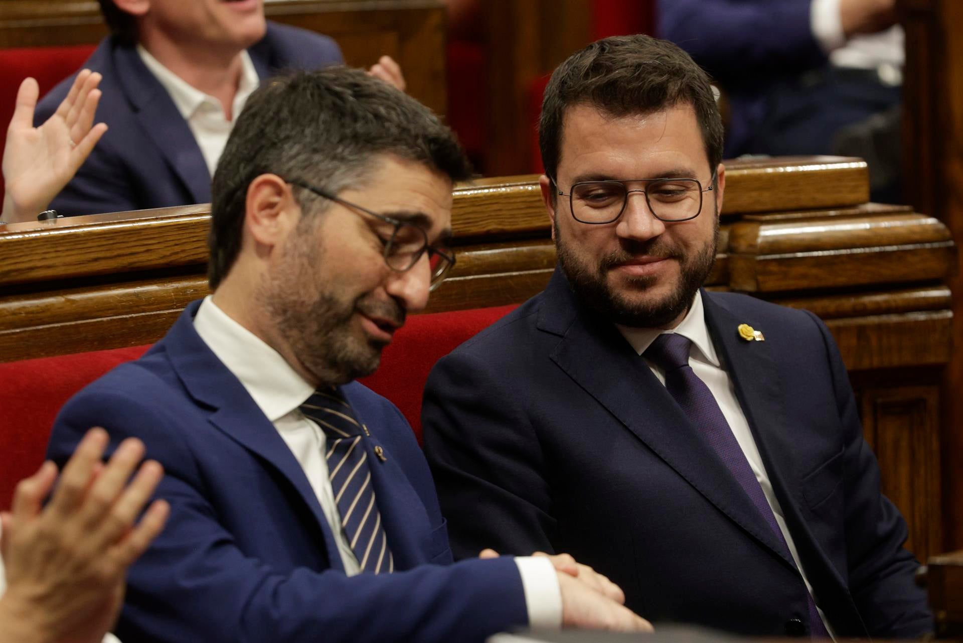 Pere Aragonès cesa a Jordi Puigneró como vicepresidente del Govern Pere Aragonès cesa a Jordi Puigneró como vicepresidente del Govern