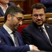 Pere Aragonès cesa a Jordi Puigneró como vicepresidente del Govern Pere Aragonès cesa a Jordi Puigneró como vicepresidente del Govern