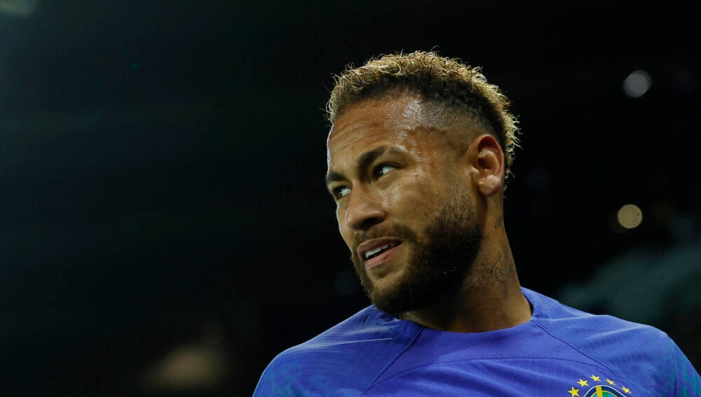 Neymar, en un partido con Brasil