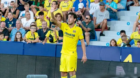 Parejo durante un partido Parejo durante un partido