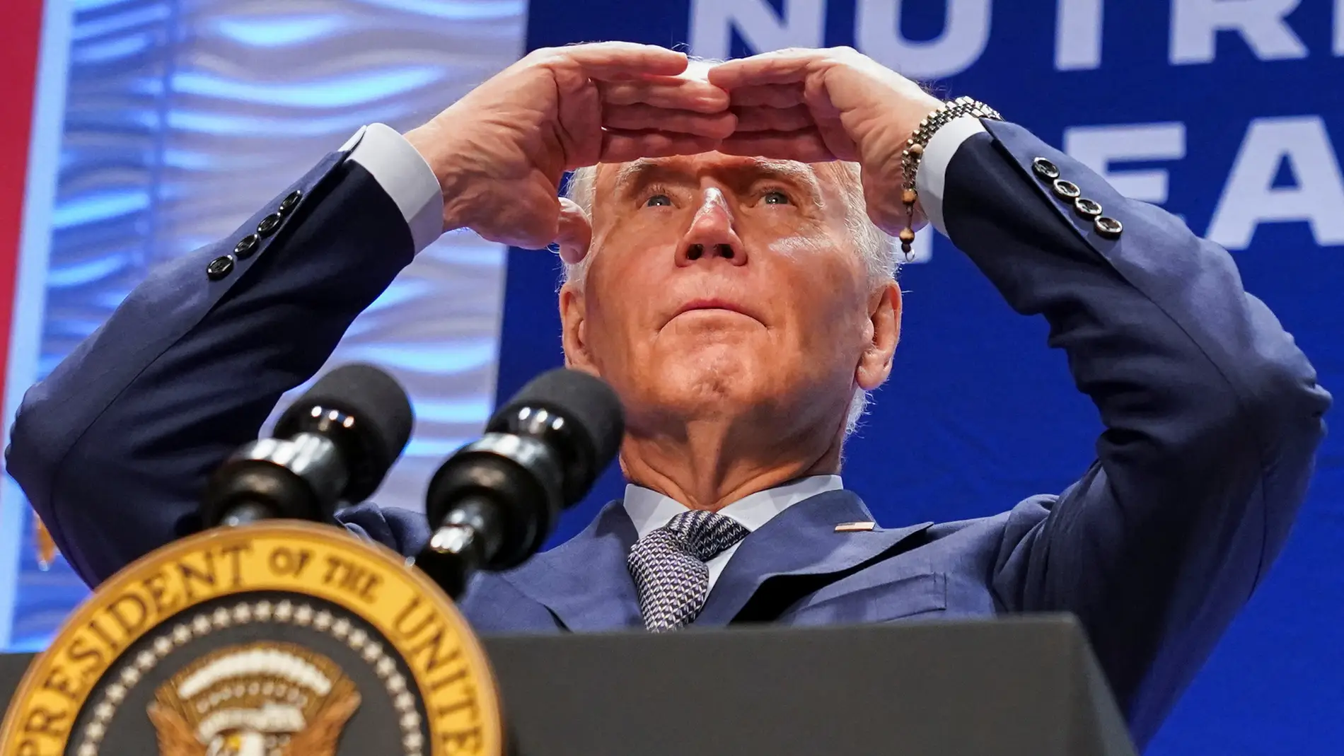 El presidente de los Estados Unidos, Joe Biden, durante un acto