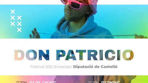 Don Patricio encabeza el festival de música del bicentenario de la Diputación de Castellón Don Patricio encabeza el festival de música del bicentenario de la Diputación de Castellón