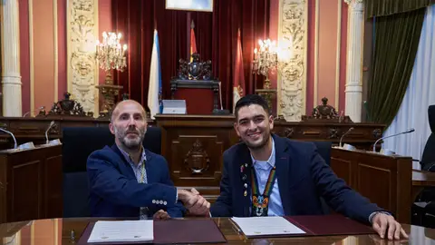Ourense irrmanase cá cidade colombina de Santa Rosa de Cabal Firma do convenio