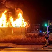 Incendio en una nave de la Vila Joiosa Incendio en una nave de la Vila Joiosa