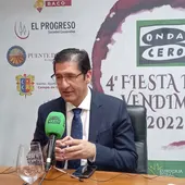 José Manuel Caballero durante el programa emitido desde la Cámara de Comercio José Manuel Caballero durante el programa emitido desde la Cámara de Comercio