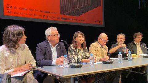 Antonio Manresa y Julia Parra en la presentación de la Muestra en Madrid 