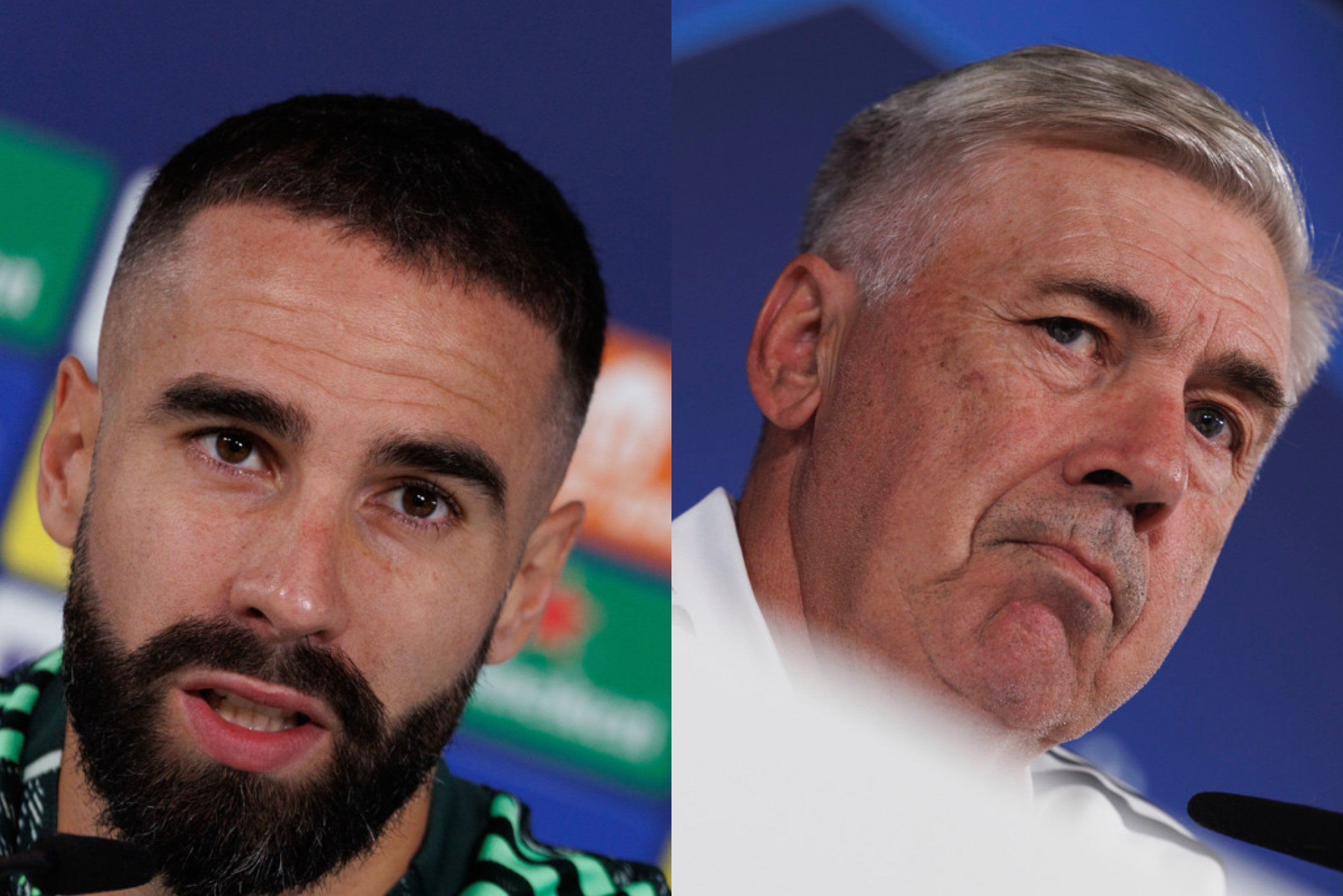 Ancelotti y Carvajal responden a Xavi Ancelotti y Carvajal responden a Xavi