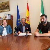 José María Román, Cándida Verdier y Roberto Palmero