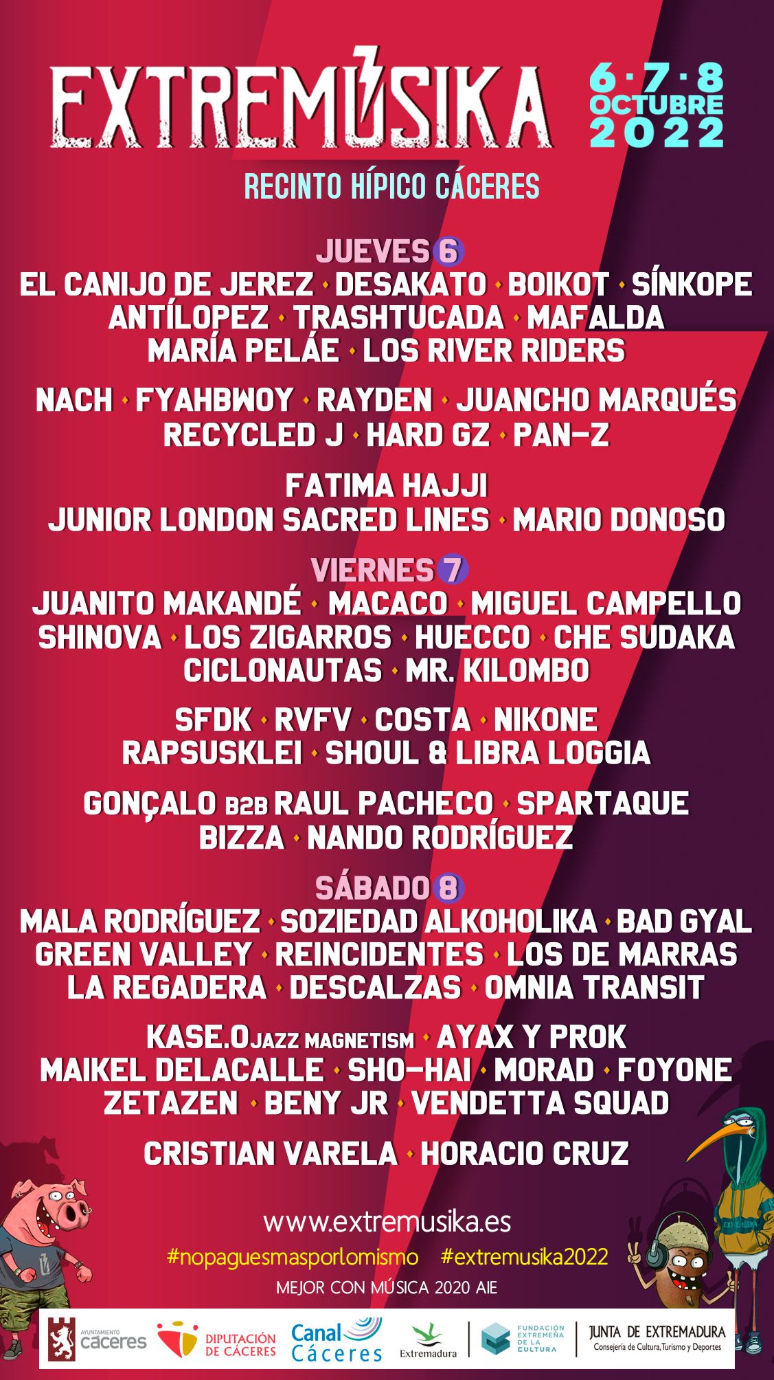 Desde hoy más de 60.000 personas tienen una cita con el Extremúsika 2022 en Cáceres Desde hoy más de 60.000 personas tienen una cita con el Extremúsika 2022 en Cáceres