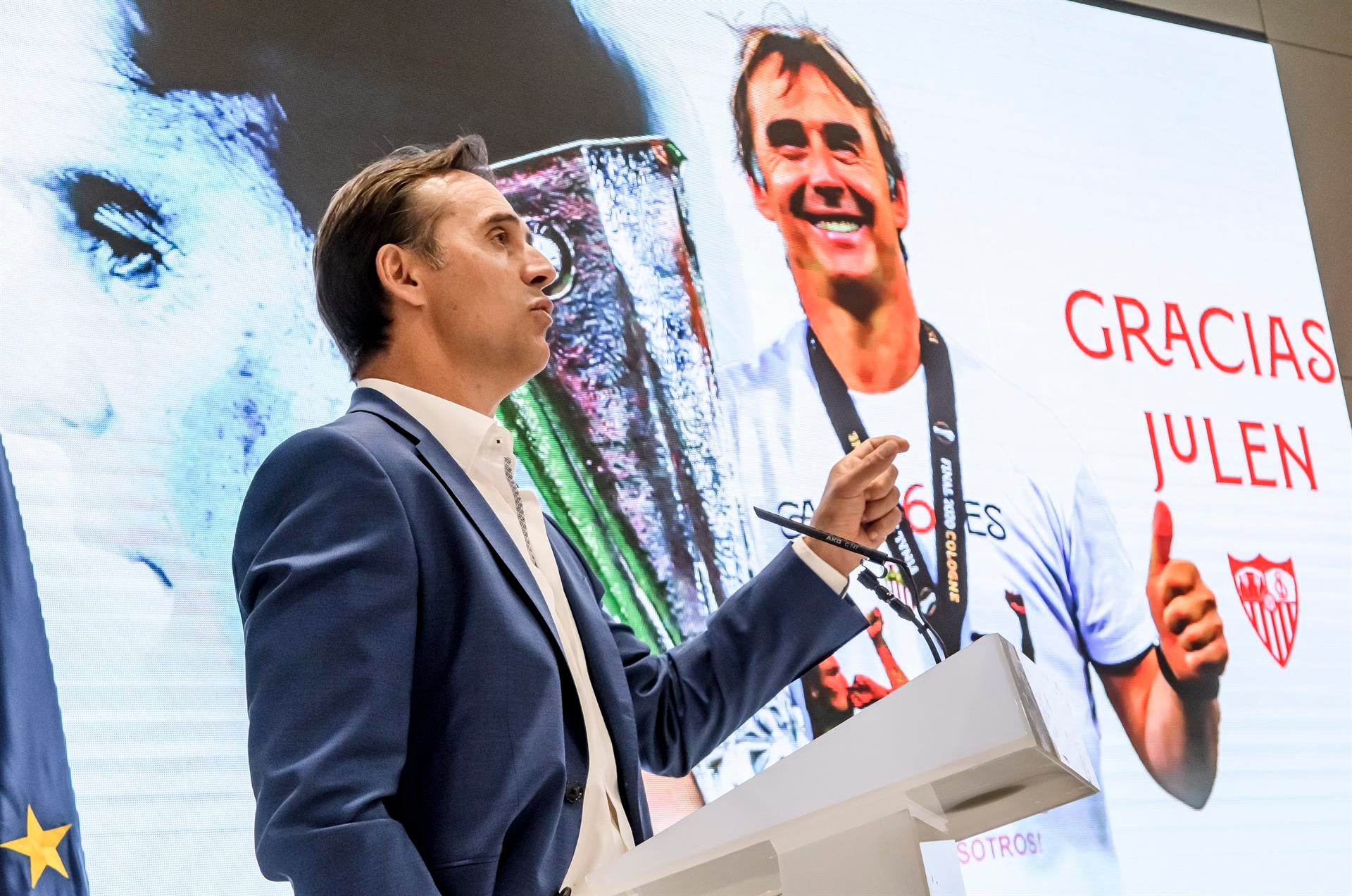 Lopetegui: "No soy rencoroso; aquí teneis un sevillista de por vida" Lopetegui: "No soy rencoroso; aquí teneis un sevillista de por vida"