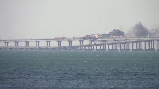 Explosión en el puente de Crimea