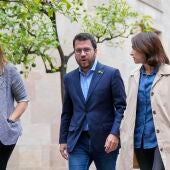 Pere Aragonés tras la salida de Junts del Gobierno