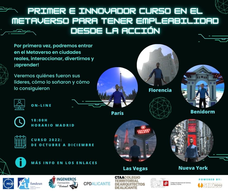 Un curso sobre empleabilidad en el metaverso sitúa a Benidorm al nivel de Nueva York o París Un curso sobre empleabilidad en el metaverso sitúa a Benidorm al nivel de Nueva York o París