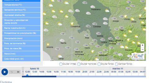 Aviso amarillo de AEMET para el sur de C&oacute;rdoba