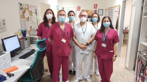 Profesionales de la Unidad de Trasplantes del Hospital Costa del Sol