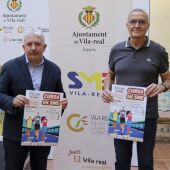El concejal de Deportes, Javier Serralvo y el técnico del SME, José Ramón Cantavella han presentado la carrera. 