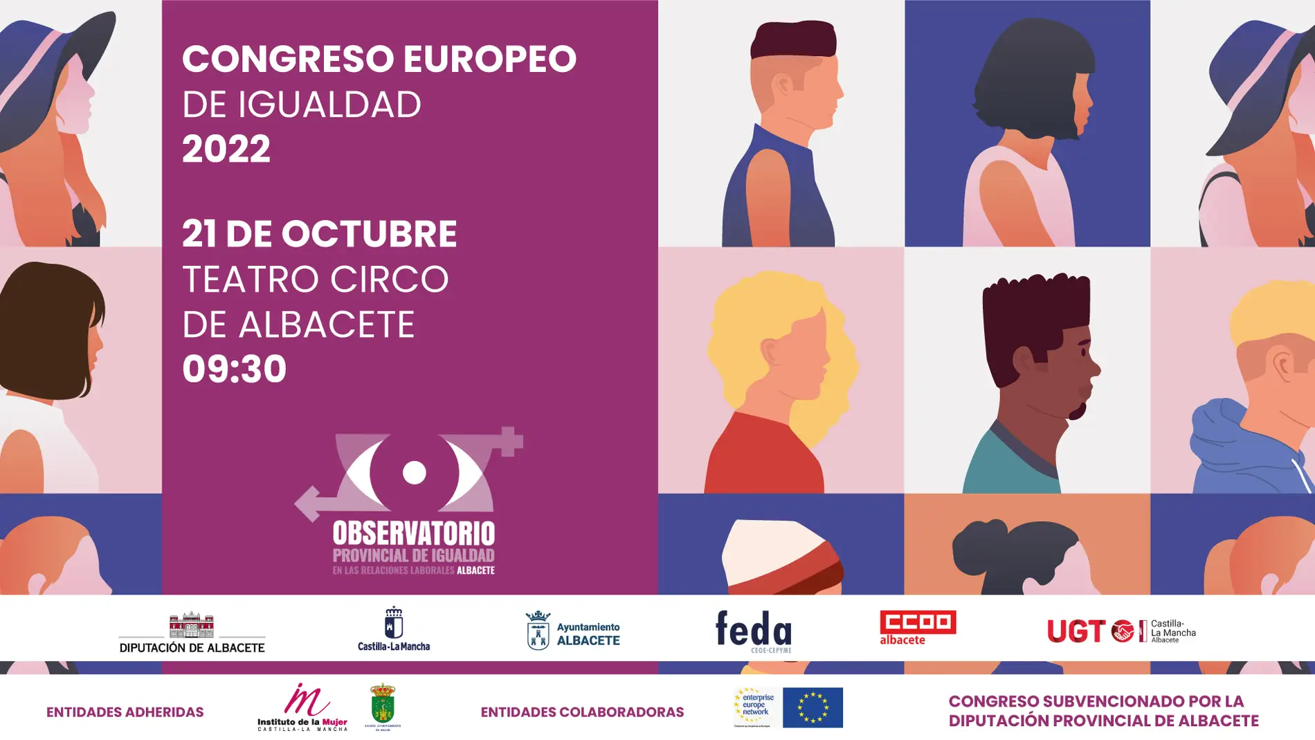 Albacete acogerá el I Congreso Europeo de Igualdad promovido por el Observatorio en las Relaciones Laborales