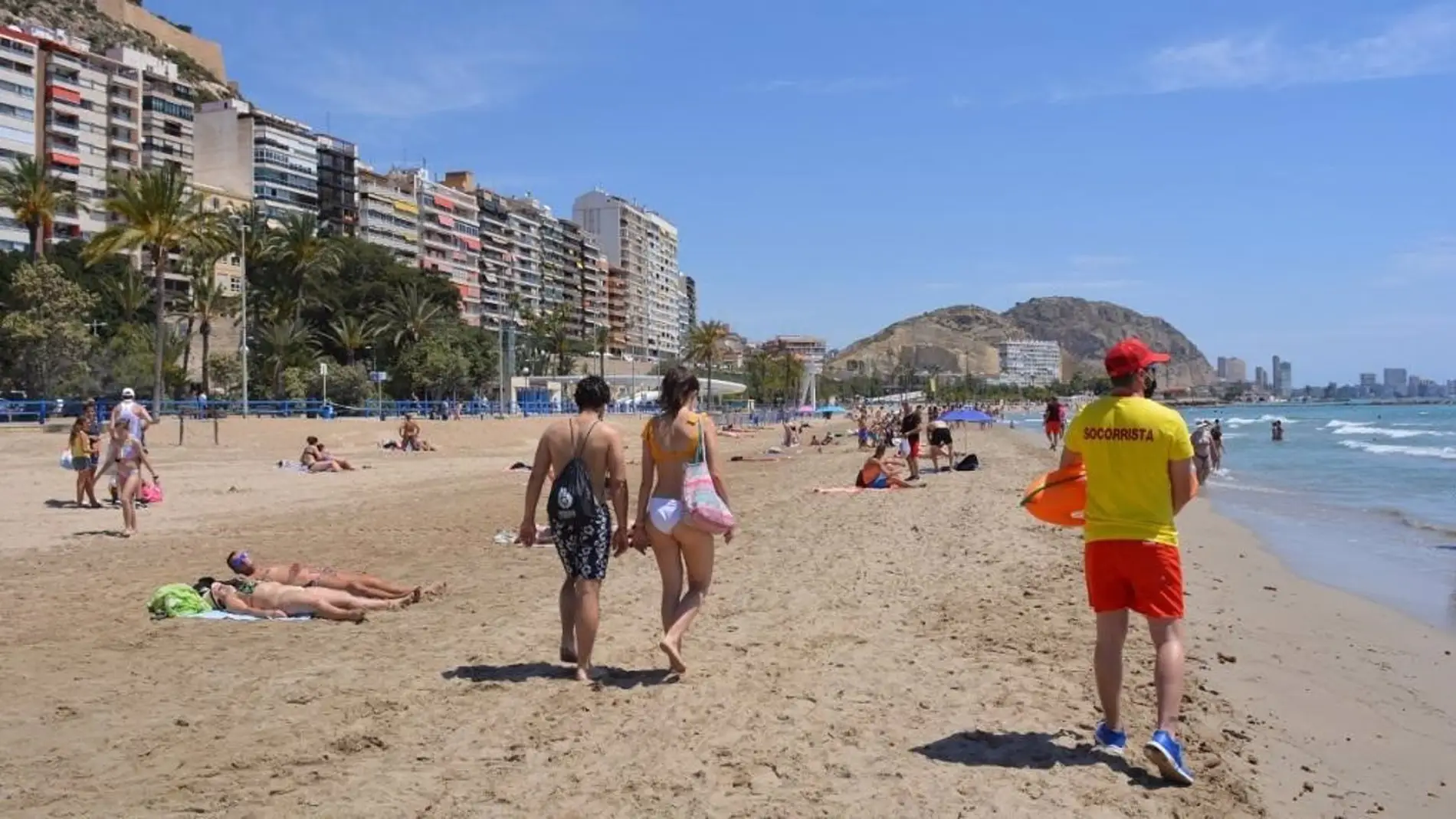Playa de El Postiguet de Alicante 