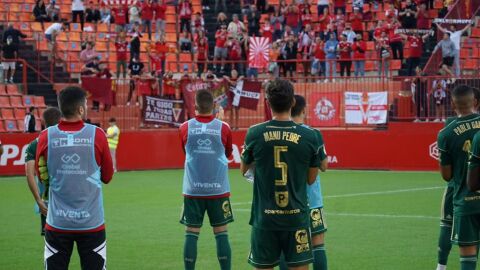 Real Murcia contra el Nastic de Tarragona en el Nou Stadi