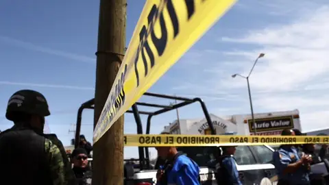 Imagen de archivo de una operación policial en México Imagen de archivo de una operación policial en México