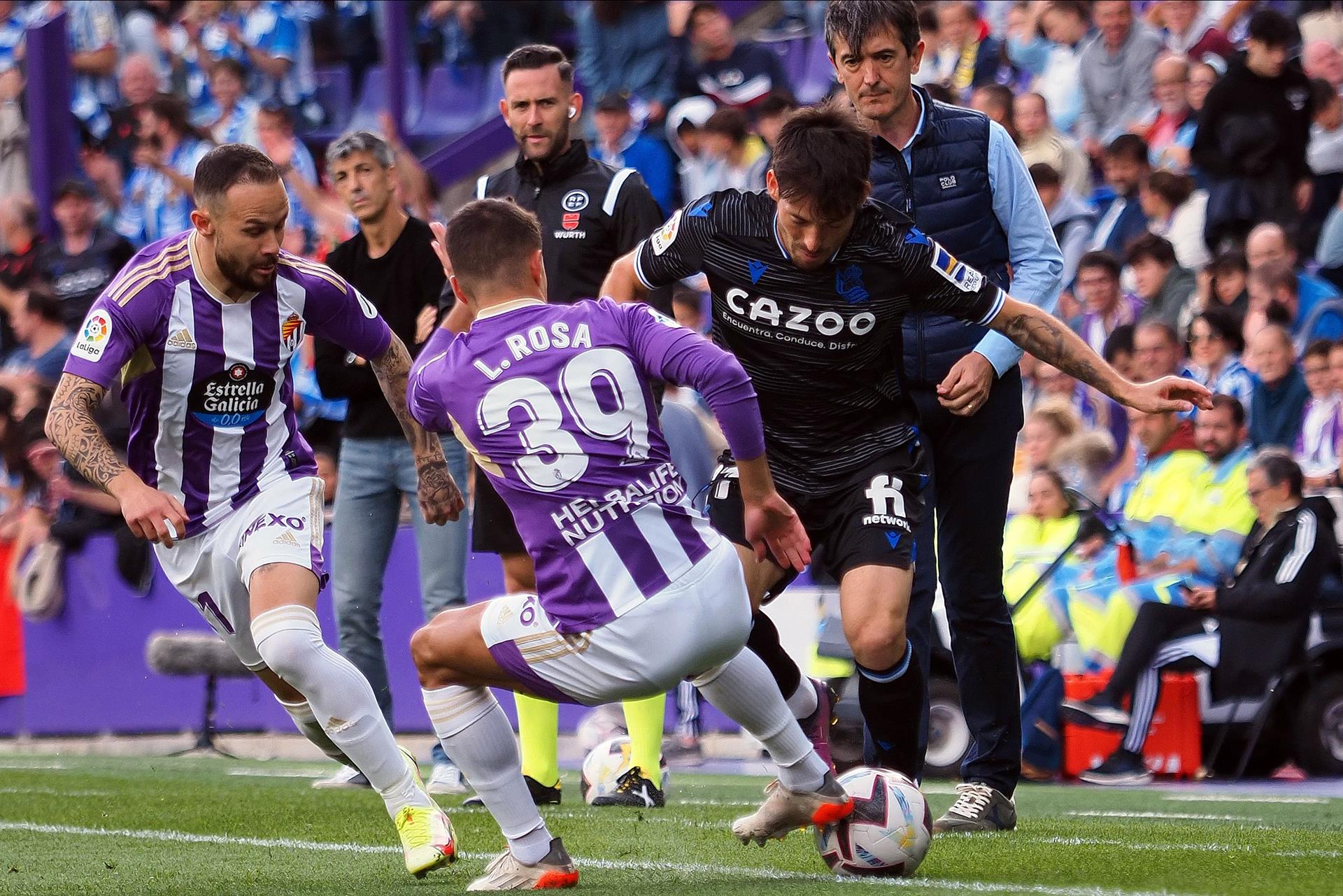 Sergio León corta la racha de la Real Sociedad y el Valladolid toma aire en la tabla Sergio León corta la racha de la Real Sociedad y el Valladolid toma aire en la tabla
