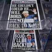 Boris Johnson regresa a Reino Unido ante su posible candidatura al liderazgo 'tory'