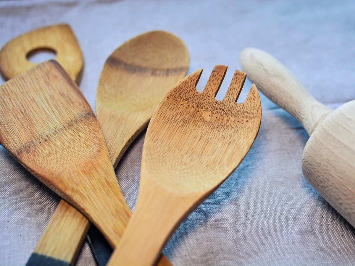 Cucharas de madera para cocinar, 12 utensilios de madera para cocinar,  juego de utensilios de cocina de madera, espátulas de madera..