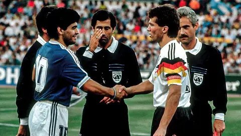 Maradona y Matthaus Maradona y Matthaus