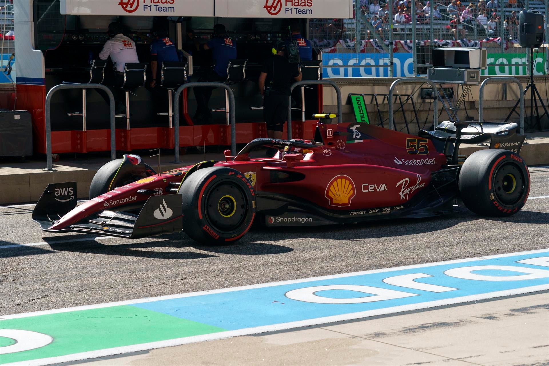 Carlos Sainz logra la pole en el GP Estados Unidos y Alonso sale 14º Carlos Sainz logra la pole en el GP Estados Unidos y Alonso sale 14º