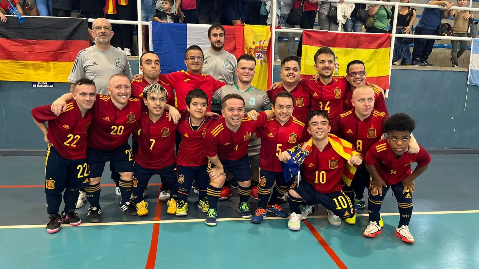 España sólo fue superada en la final del Europeo 2022 de fútbol sala de Tallas Bajas por la invitada Argentina