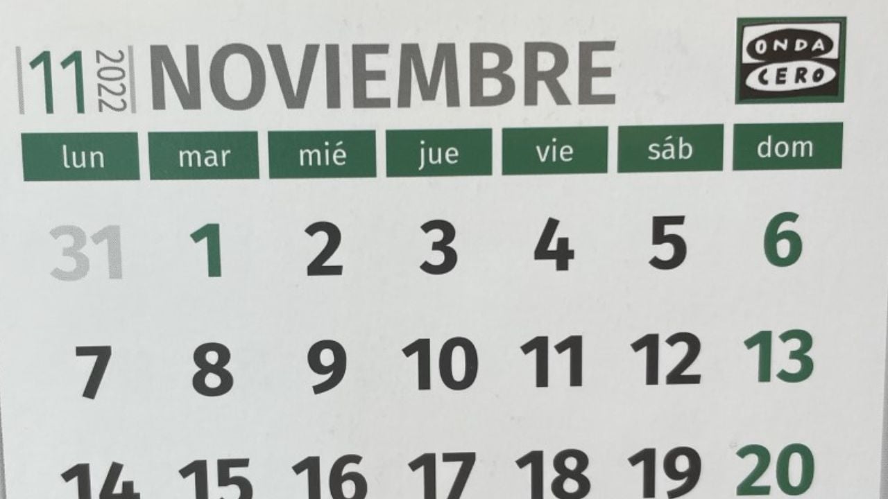 Calendario laboral: los días festivos en noviembre por comunidades Calendario laboral: los días festivos en noviembre por comunidades
