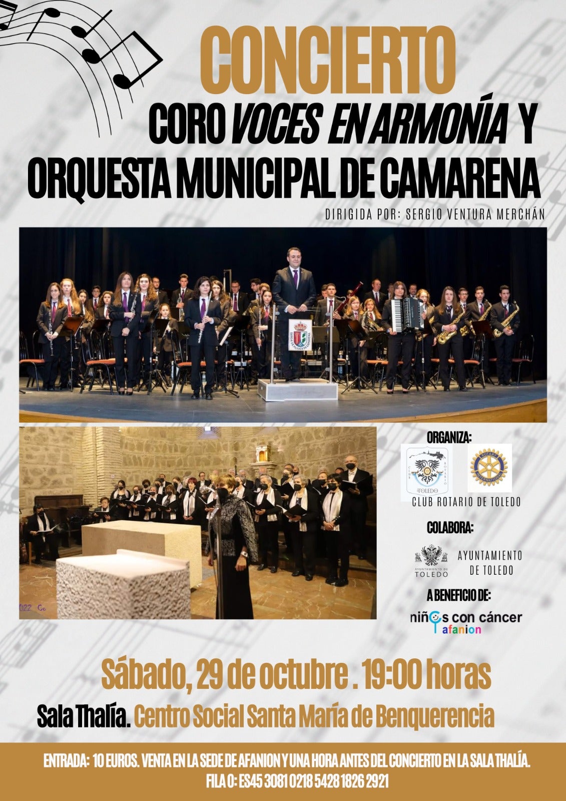 Toledo acoge este sábado un concierto solidario a favor de Afanion Toledo acoge este sábado un concierto solidario a favor de Afanion