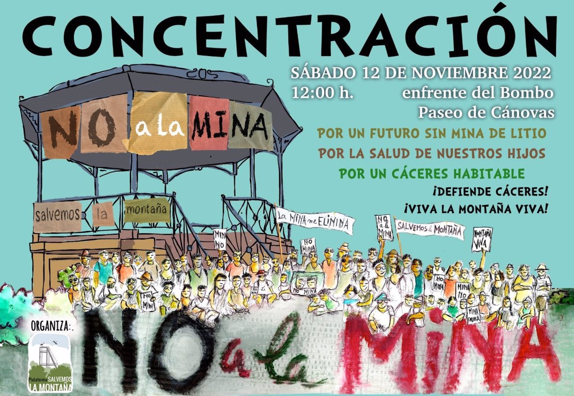 Salvemos la Montaña convoca una concentración el 12 de noviembre contra la mina de litio en Cáceres Salvemos la Montaña convoca una concentración el 12 de noviembre contra la mina de litio en Cáceres