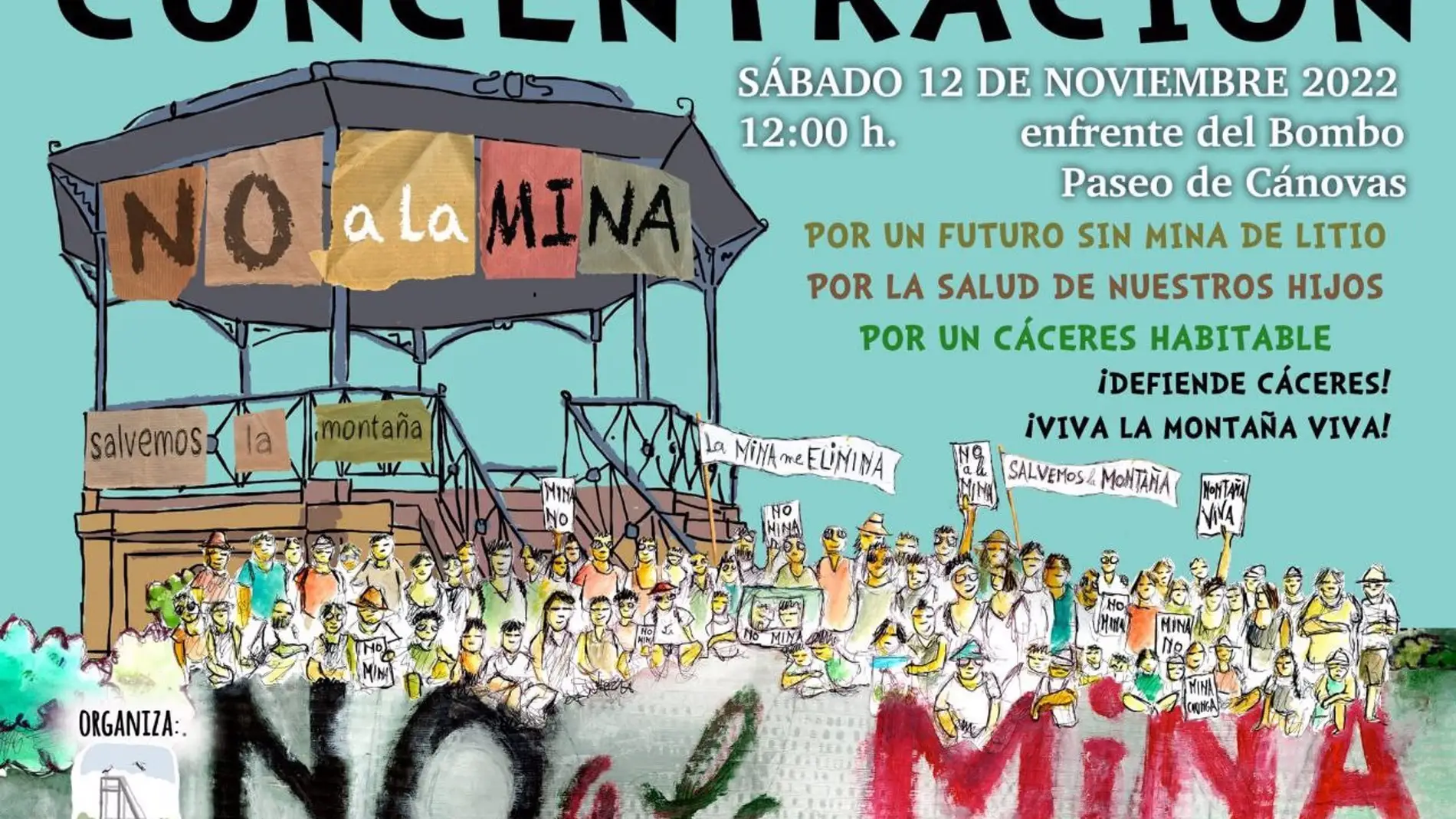 Salvemos la Montaña convoca una concentración el 12 de noviembre contra la mina de litio en Cáceres