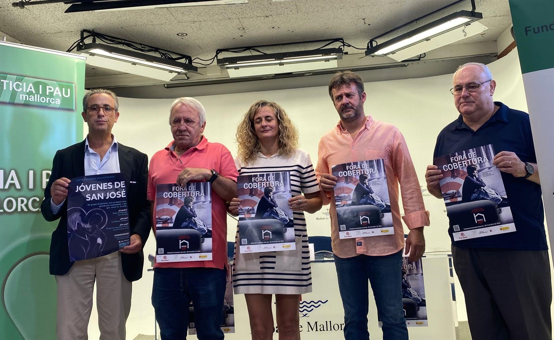 Un total de 852 personas sin hogar fueron atendidas por las entidades sociales del Obispado de Mallorca Un total de 852 personas sin hogar fueron atendidas por las entidades sociales del Obispado de Mallorca